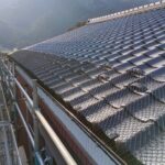 岐阜市にて雪止めネットの取り付け〈雪止め・落雪防止の対策〉 施工後