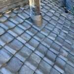 岐阜市にて古民家リノベーションに伴う煙突工事〈煙突瓦の取り付け〉 施工後