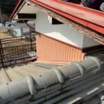 岐阜市にて棟瓦の崩れをきっかけに屋根全面葺き替え 施工前