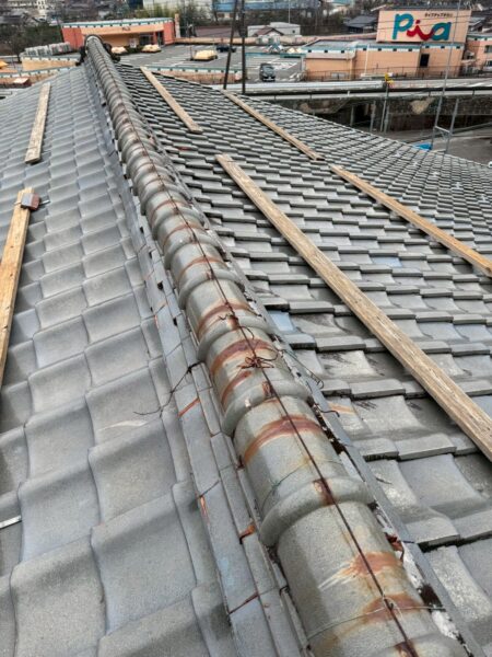 岐阜市にて棟積み直し工事〈火災保険適応で耐震工法〉 施工前