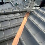 岐阜市にて築６０年の雨漏り修理〈谷板金からの雨漏り〉 施工後