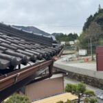 岐阜市にて錆びた雨樋の修理〈火災保険で全交換〉 施工前
