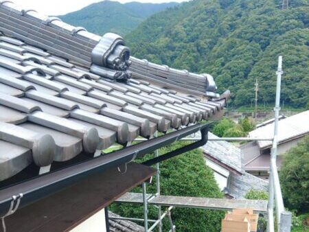 岐阜市にて錆びた雨樋の修理〈火災保険で全交換〉 施工後